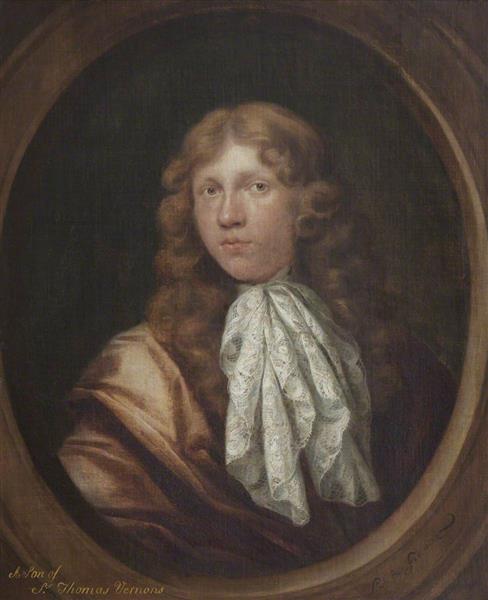 Inscribed as 'A Son of Sir Thomas Vernon' (but possibly Olney Vernon, d.c.1682) - Simon Dubois