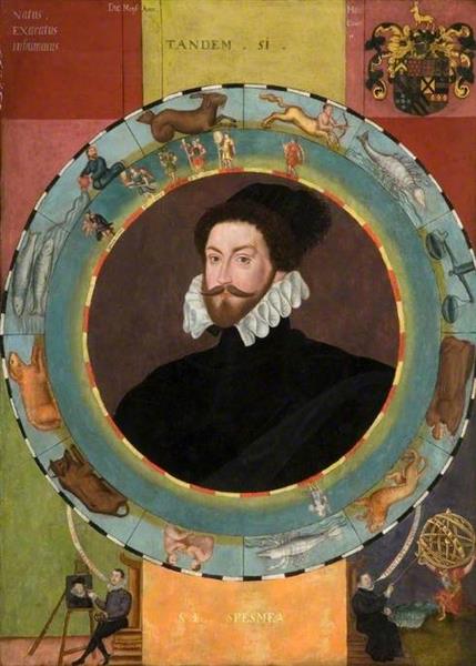 Sir Christopher Hatton (1540–1591) (recto) - William Segar