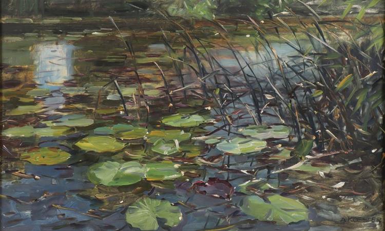 Lily Pads and Reeds - Alexander Koester