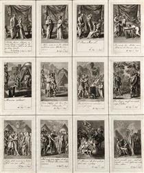 12 Illustrationen zu "Coriolanus" von William Shakespeare - Daniel Chodowiecki