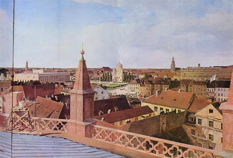 Panel del Panorama de Berlín - Eduard Gaertner
