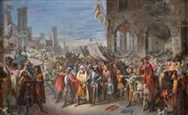 The surrender of the Ancona people - Francesco Podesti