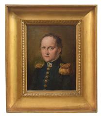 Portrait of General Millefiorini - Francesco Podesti