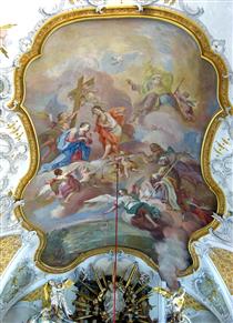 Choir fresco in Schlingen - Franz Anton Zeiller