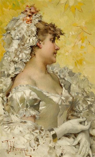 Lady in White - Frederik Hendrik Kaemmerer