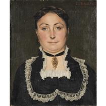 Portrait de dame en buste - Jean-Eugene Buland