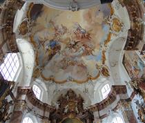 Fresco in the Anastasia Chapel in Benediktbeuern Monastery - Johann Jakob Zeiller