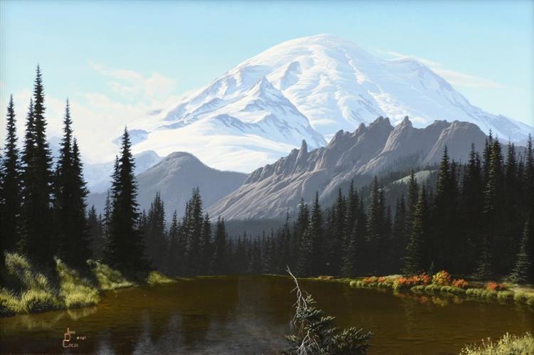 Mountain in Landscape - John Dennis Cogan