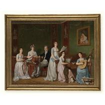 The Portrait of a Family in an Interior - Per Krafft the Younger