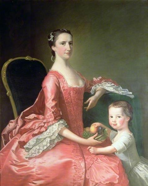 Mrs Bowles, Wife of Canon Bowles, and Her Child - Thomas Hudson