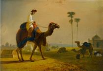 The Hirkarrah Camel (A Scene in the East Indies) - William Daniell