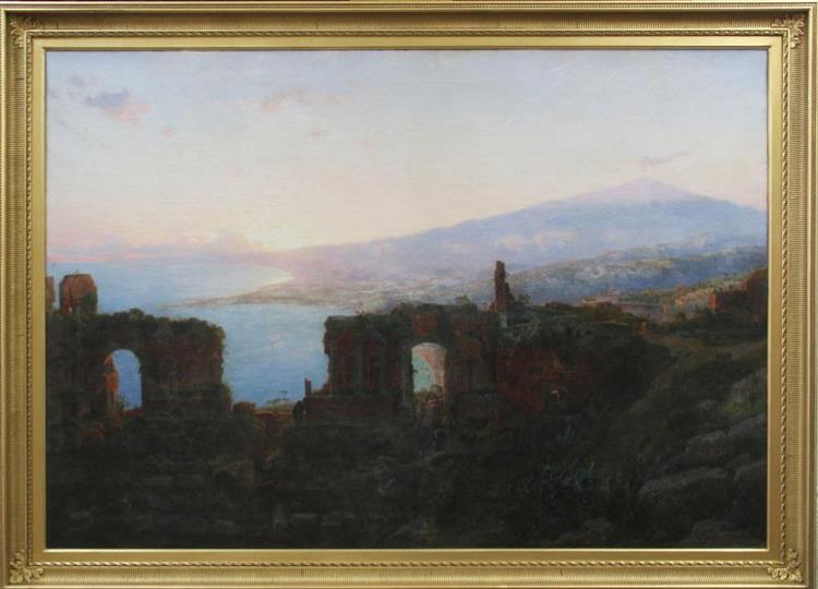 Mt. Aetna from Taormina - William Stanley Haseltine