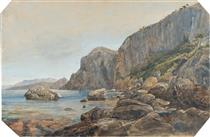 Cliffs near Capri - William Wyld