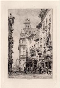 A Street in Verona - William Wyld
