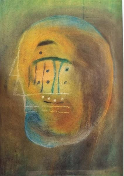 Vajda Lajos Rainbow Mask, 1936, Pastell on Paper, 46x32,5cm, 1936 - Lajos Vajda