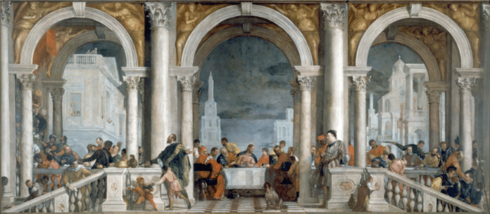 Banquete na Casa de Levi, 1573 - Paolo Veronese