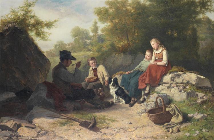 The midday break, 1873 - Theodore Gerard