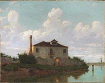 Channel in Mazzorbo - Angelo Morbelli