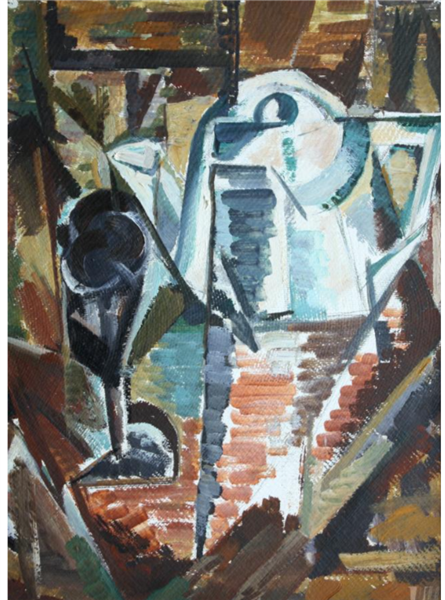 Composition. Still Life with a Coffee Pot, 1959 - Valerii Lamakh