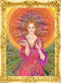 Astrology - Goddess of Destiny with Heart - Agnes von Angelis AvA