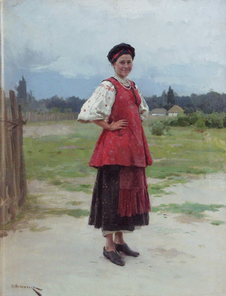 Молодиця, c.1890 - Mykola Pymonenko