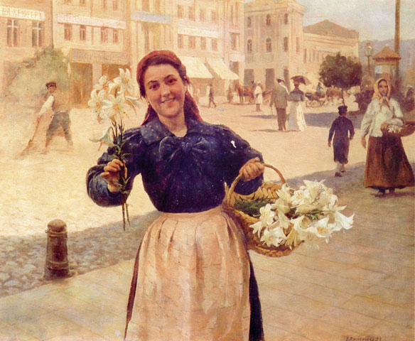 Київська квіткарка, 1897 - Николай Корнильевич Пимоненко