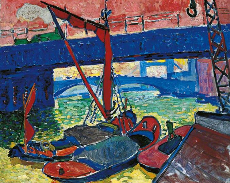 Barges on the Thames, 1906 - André Derain