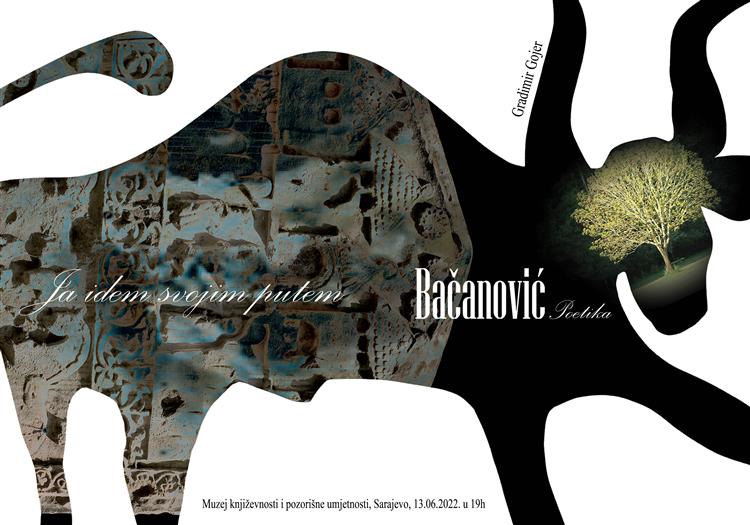 Poster for the Promotion of the Book Bacanovic Poetics, 2022 - Branko Bačanović
