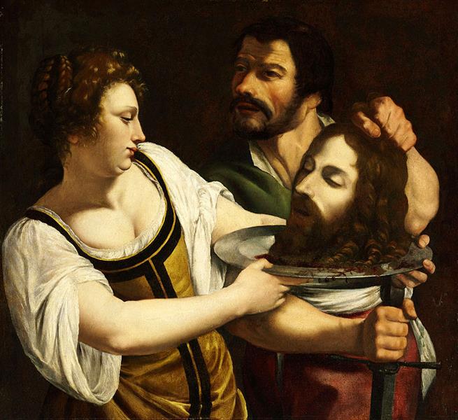 Salome with the Head of Saint John the Baptist, 1610 - 1615 - 阿尔泰米西娅·真蒂莱斯基