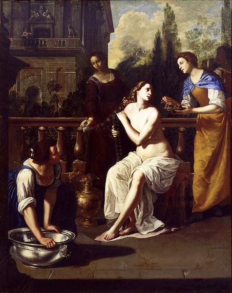 David and Bathsheba, 1636 - 1637 - 阿尔泰米西娅·真蒂莱斯基