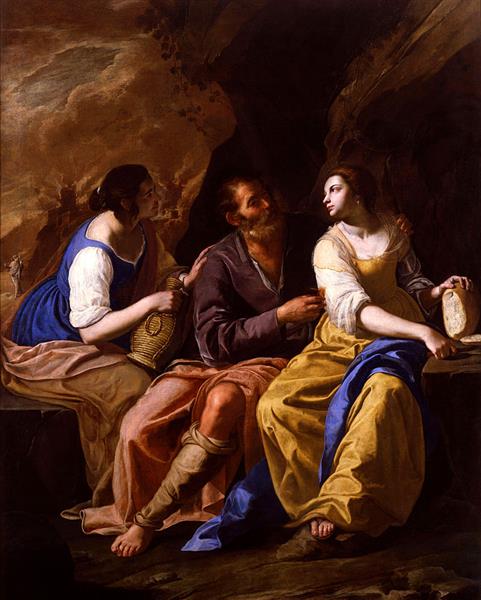 Lot and His Daughters, 1635 - 1638 - 阿尔泰米西娅·真蒂莱斯基