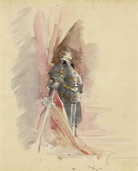 Sarah Bernhardt in Hamlet - Луиза Аббема