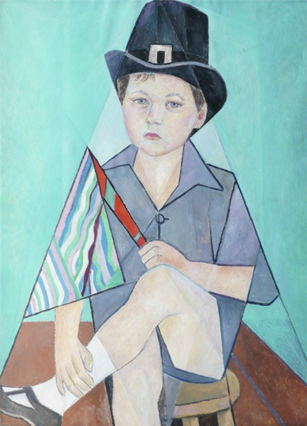 Portrait of a young David, 1955 - Marevna (Marie Vorobieff)