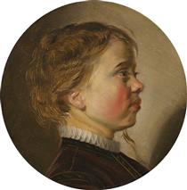 Young Boy in Profile - Юдит Лейстер