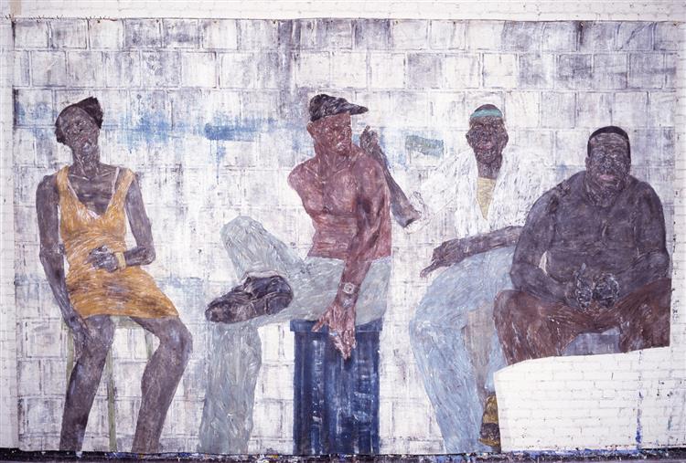 Four Blacks, 1985 - Leon Golub