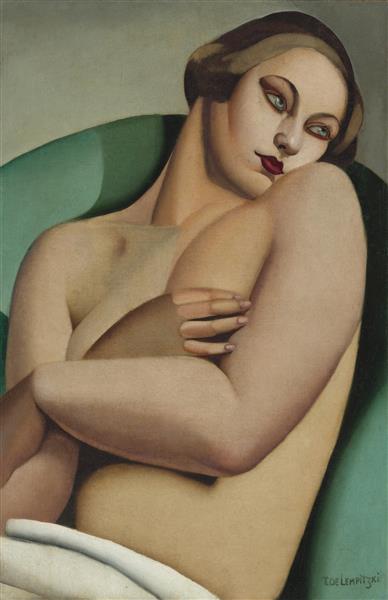 Reclining Nude I, 1925 - Тамара Лемпицька