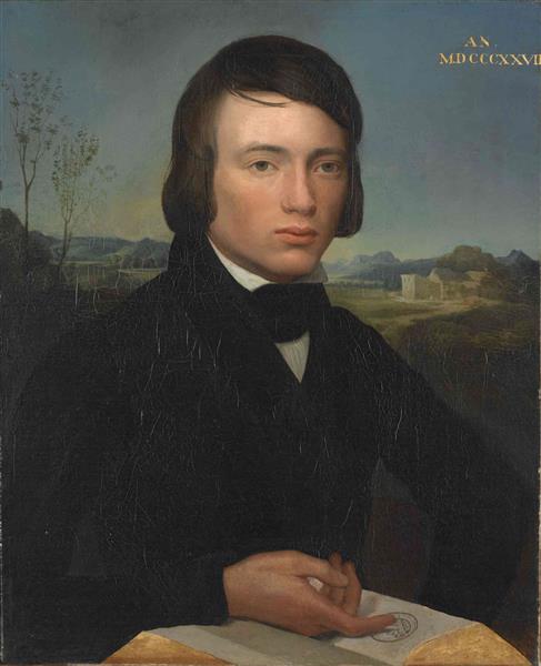 Self-portrait, 1827 - Марк Габриэль Шарль Глейр