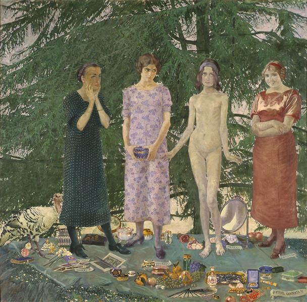 The young women, 1912 - Феличе Казорати