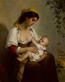 The nurturing mother - Jules Salles
