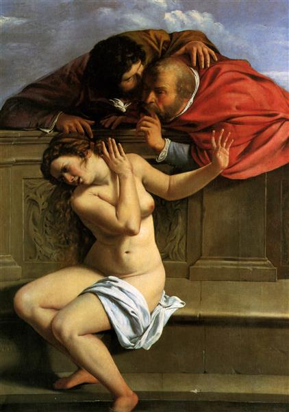 Susanna and the Elders, 1610 - 阿尔泰米西娅·真蒂莱斯基