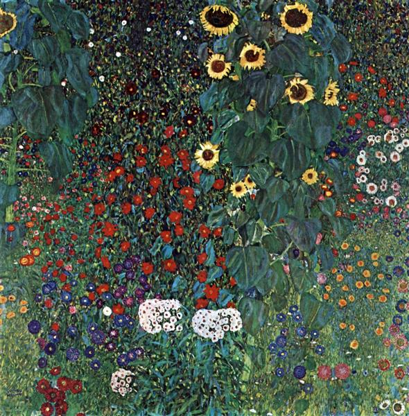 Country Garden with Sunflowers, 1905 - 1906 - Густав Климт