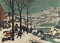 Die Jäger im Schnee - Pieter Bruegel der Ältere