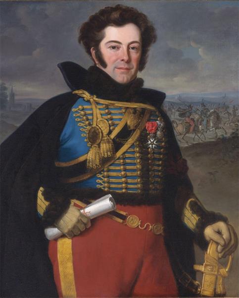 Colonel Auguste-Frederic-Bon-Amour, Marquis de Talhouët, 1818 - Horace Vernet