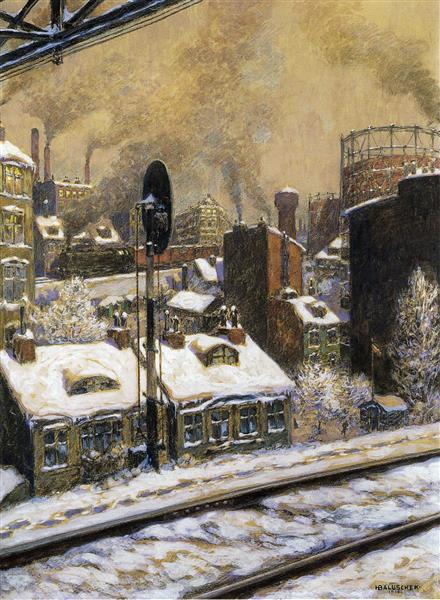 Deep Snow, 1918 - Hans Baluschek