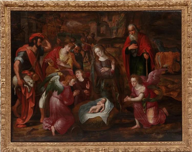 “The Adoration of the Shepherds”, 1612 - 1614 - Адам ван Ноорт