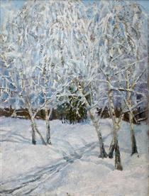 Winter Landscape: Outskirts of Kyiv - Abraham Manievich