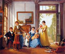 Hendrik Weymans and his family - Abraham van Strij