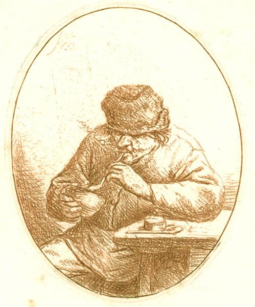 The Smoker, c.1640 - c.1647 - Адріан ван Остаде