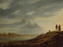 Sunset over the River - Aelbert Jacobsz. Cuyp