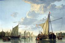 The Maas at Dordrecht - Aelbert Jacobsz. Cuyp